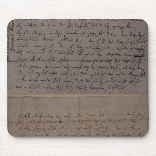 Letter from Leopold Mozart Mouse Pad (Front)