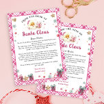 Letter from Santa Claus Christmas Invitation<br><div class="desc">Letter from Santa Claus Christmas Invitation</div>