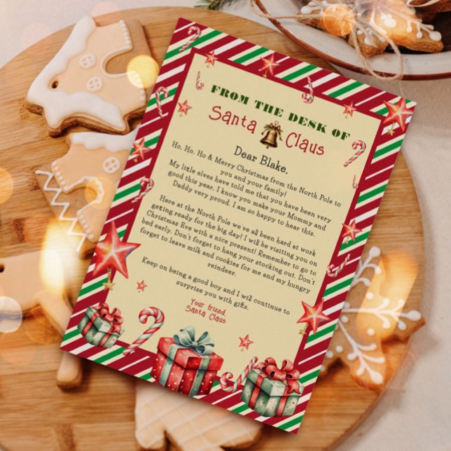 Letter from Santa Claus Christmas  Invitation (Creator Uploaded)