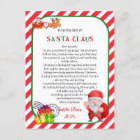 Letter From Santa Claus Christmas