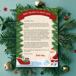 Letter from Santa Claus Traditional Personalised Invitation<br><div class="desc">Capture the magic of the holiday season with our Traditional Personalised Letter from Santa Claus, a timeless keepsake that brings the wonder of the North Pole right into your home. This beautifully crafted letter is a perfect way to add an extra sprinkle of Christmas cheer to your family's festivities. Our...</div>