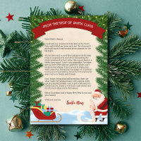 Letter from Santa Claus Traditional Personalized