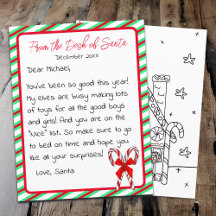 Letter from Santa Clause Kid's Christmas