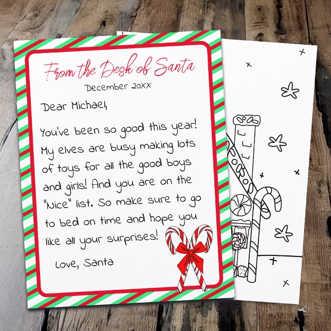 Letter from Santa Clause Kid's Christmas (Creator Uploaded)