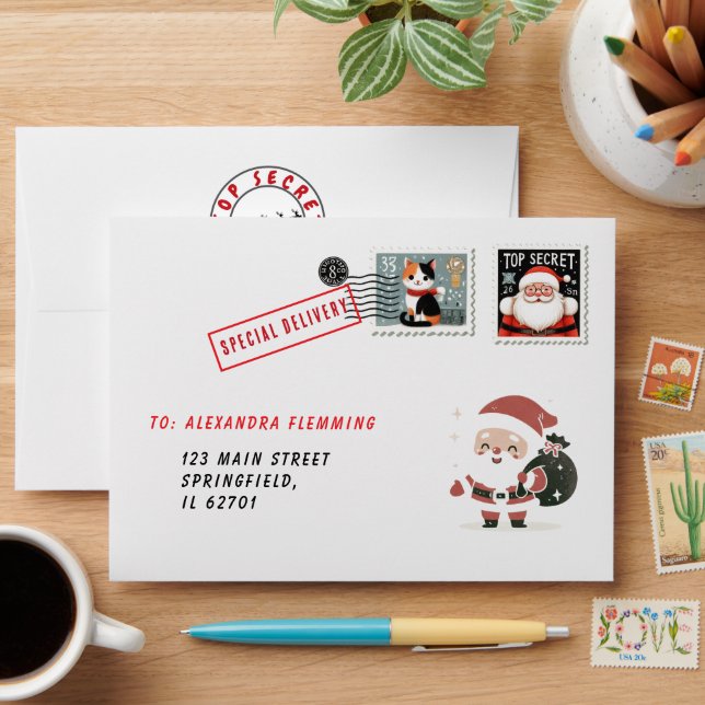 Letter from Santa envelope (Desk)