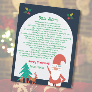 Letter from Santa Nordic Merry Christmas