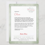 Letter From Santa North Pole Holiday Card<br><div class="desc">The World's Finest Santa Claus Letter. This charming letter from Santa Claus is fully editable. Children love to receive these letters, and you will feel your heart warm as your child gets the biggest Christmas smile of all on their face — especially when they see that it was signed by...</div>