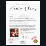 Letter from Santa Personalised Christmas Fun<br><div class="desc">Jolly good,  it’s a personalised letter from Santa Claus! Direct via North Pole Express Mail,  from the desk of Santa himself. Easy to personalise with kids names and details.</div>