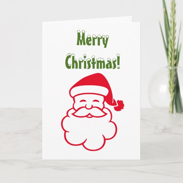 Letter from Santa (Read back for more) Santa Holiday Card (Front)