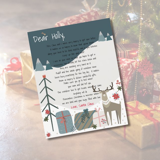 Letter From Santa Scandi Reindeer Merry Christmas (Letter From Santa Scandi Reindeer Merry Christmas)