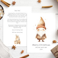 Letter from Santa to baby Cute Beige Boho