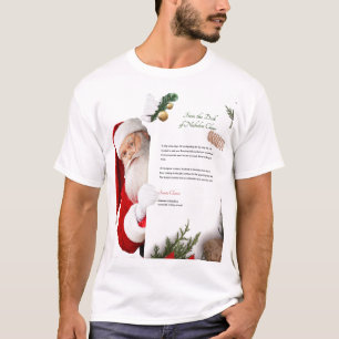 Letter From the desk of Nicolas Claus Christmas T-Shirt