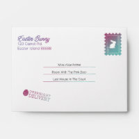 Letter From The Easter Bunny Envelope Editable