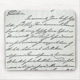 Letter from William IV to Lady Nelson Mouse Pad