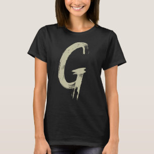 Letter G Alphabet Initial of Names and Words Spell T-Shirt