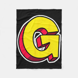 Letter G Funny Matching Halloween Costume Funny Ha Fleece Blanket