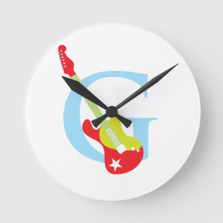 Letter G Initial Clock