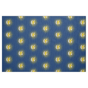 Letter G – masonic symbol Fabric