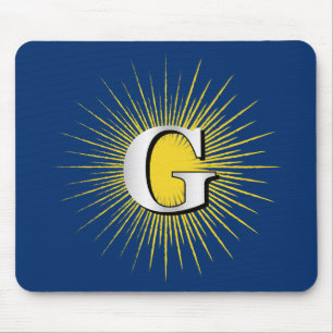 Letter G – masonic symbol Mouse Pad