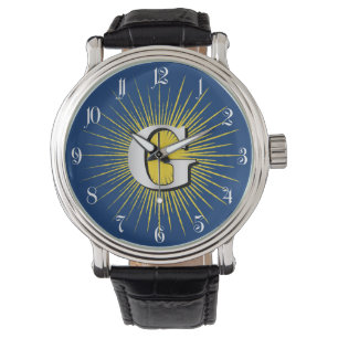 Letter G – masonic symbol Watch