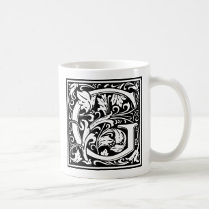 Letter G Mediaeval Monogram Art Nouveau Coffee Mug