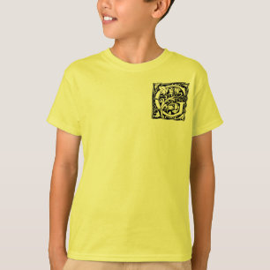 Letter G Mediaeval Monogram Art Nouveau T-Shirt