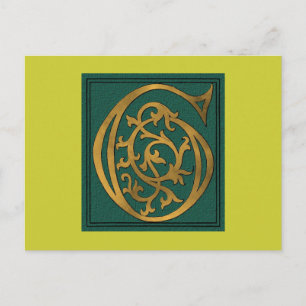 Letter G Postcard