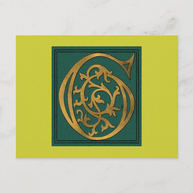 Letter G Postcard (Front)