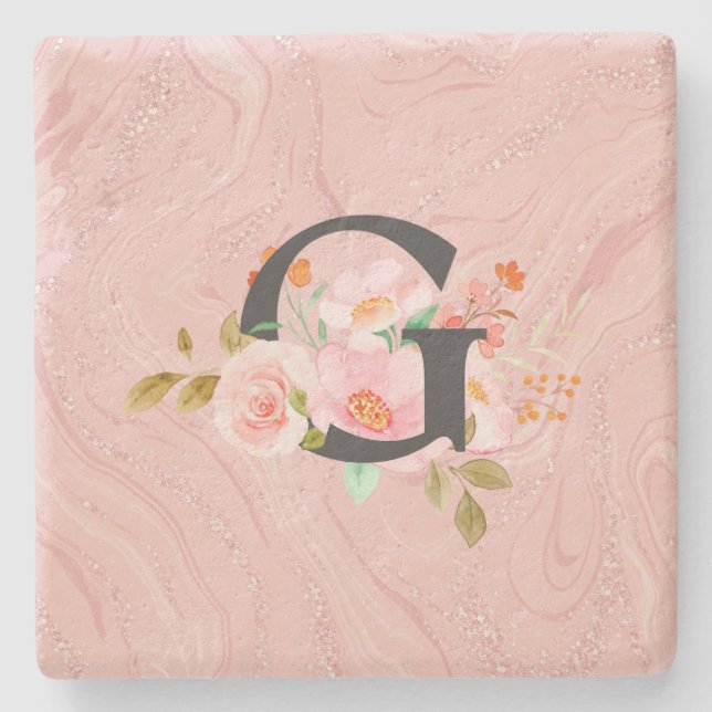 Letter G Stone Coaster (Front)