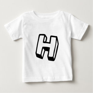 Letter H Baby T-Shirt
