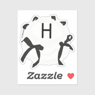Letter H Initial Black And White Bow Vintage Cake