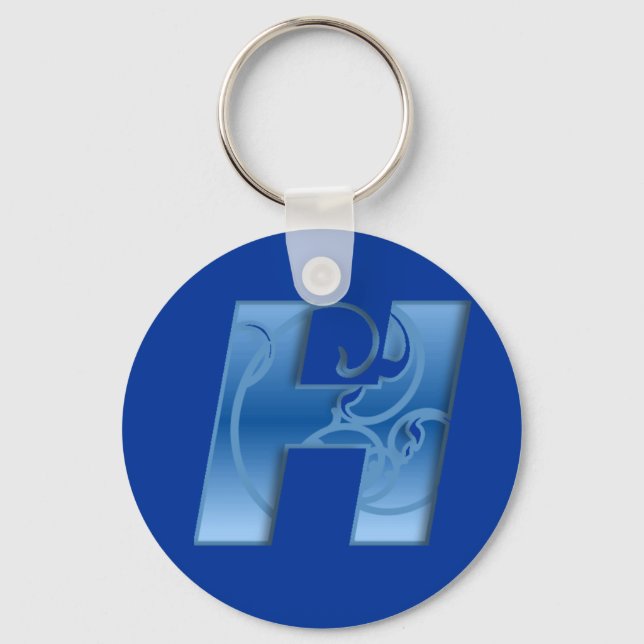 Letter H Key Ring (Front)