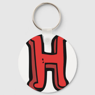 Letter H Keychain