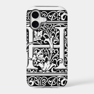 Letter H Mediaeval Monogram Art Nouveau