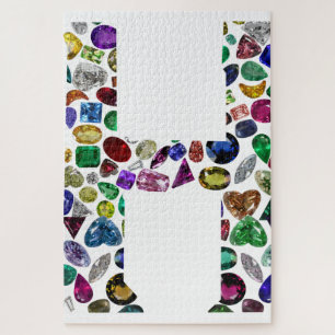Letter H Monogram Jigsaw Puzzle