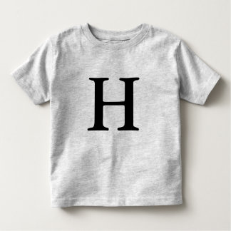 Letter H monogrammed initial t shirt