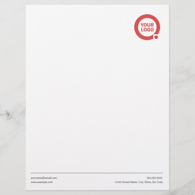 Letter Head Custom Letterhead (Front)