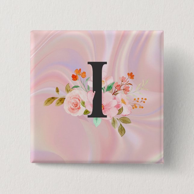 Letter I 15 Cm Square Badge (Front)