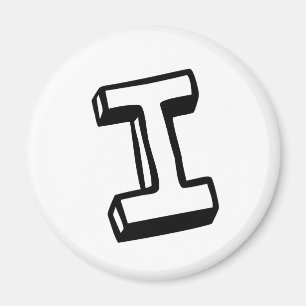 Letter I Magnet