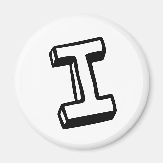 Letter I Magnet (Front)