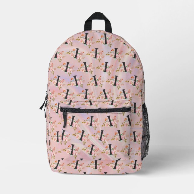 Letter I Printed Backpack (Front)