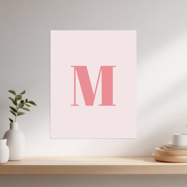 Letter Initial Modern Monogram  Poster (Creator Uploaded)