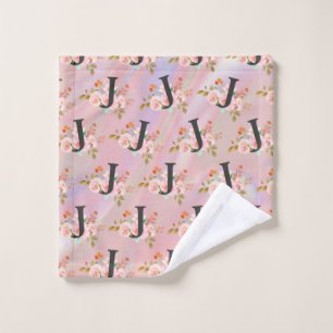 Letter J Bath Towel Set