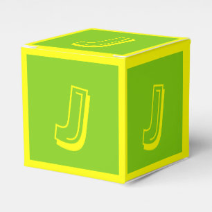 Letter J Building Block Box by Janz