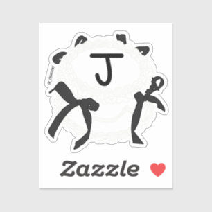 Letter J Initial Black And White Bow Vintage Cake