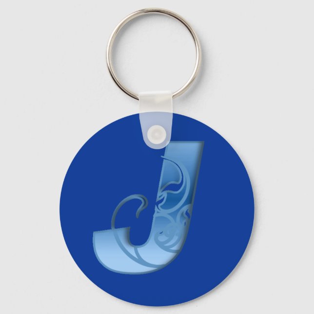 Letter J Key Ring (Front)