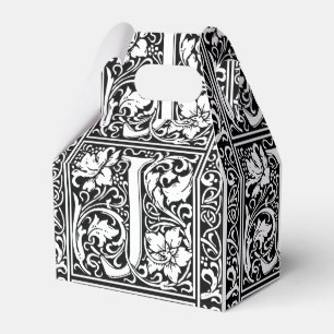 Letter J Mediaeval Monogram Art Nouveau Favour Box