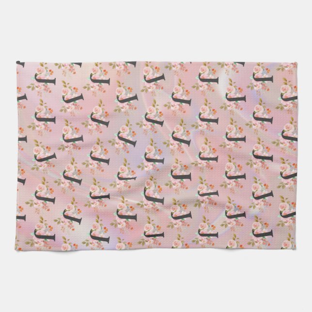 Letter J Tea Towel (Horizontal)