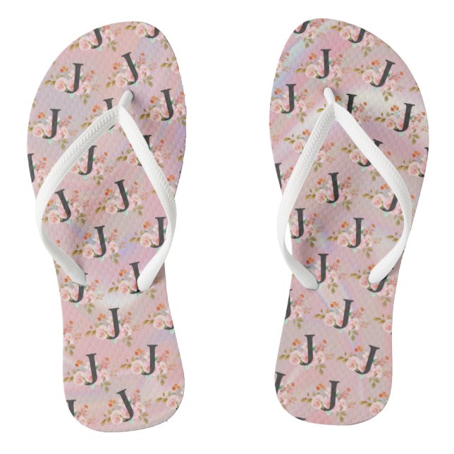 Letter J Thongs (Footbed)