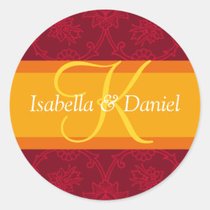 Letter K For Wedding Invitation Seals